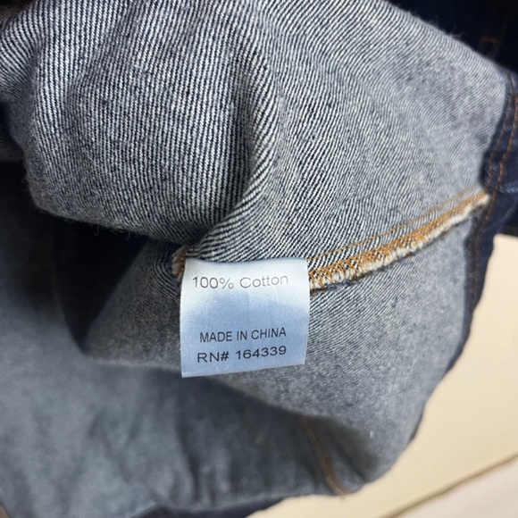 Petal & Pup Denim Button Front Tie Mini Dress Size Small - Picture 4 of 6